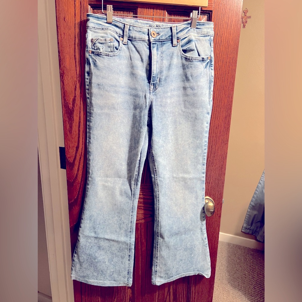 NWOT! Never worn Edgely High Rise Flare jeans women’s size 12 Reg